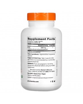 Doctor's Best, МСМ с OptiMSM, 1000 мг, 180 растительных капсул